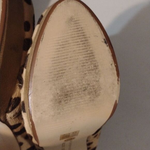 Chinese laundry leopard cheetah animal print w platforms high heel - Picture 10 of 14